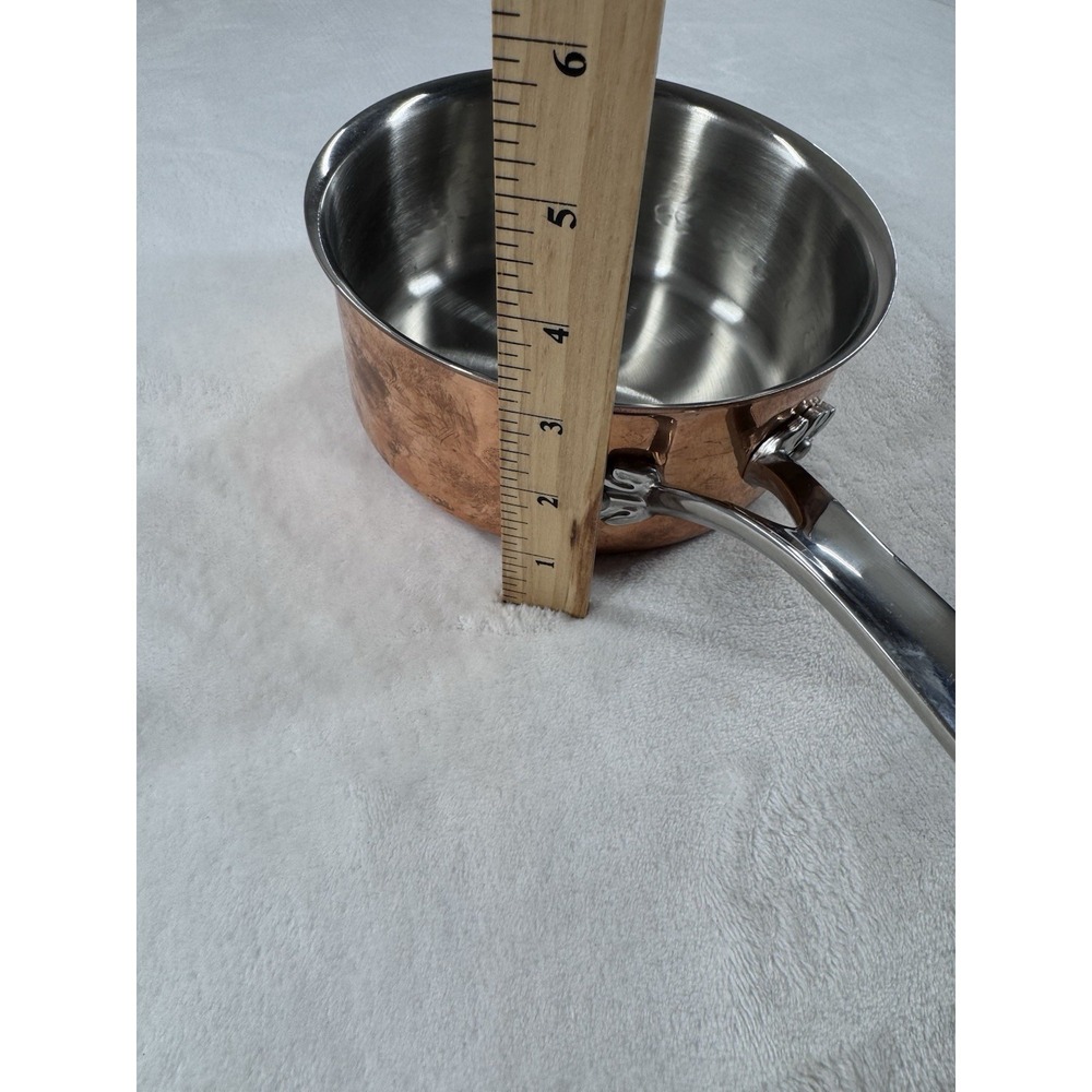 Ruffoni  Copper Saucepan With Pineapple Knob Glass Lid Rare Retired - Picture 10 of 12